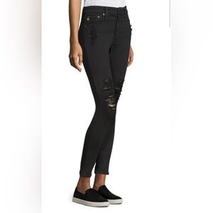 AG Farrah Skinny Ankle Black Women's Jeans